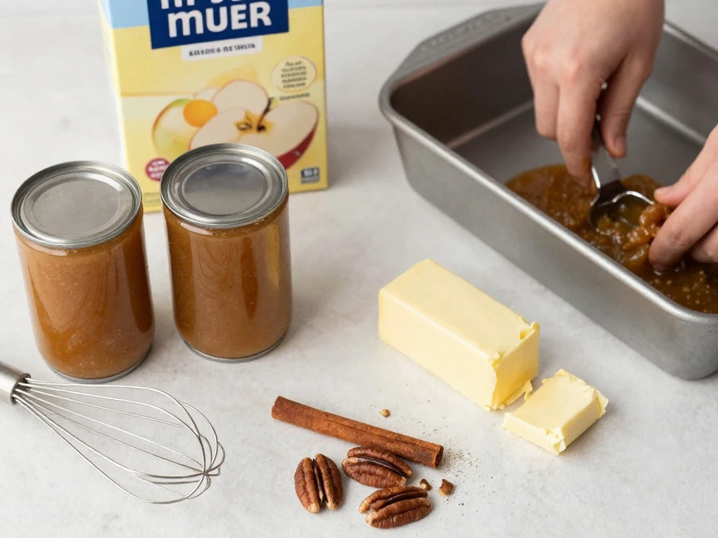 Ingredients for easy apple pie filling cake mix recipe