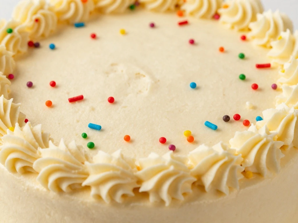 Even vanilla cake layers cooling before frosting