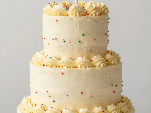 Birthday Cake Ideas: Classic Vanilla Confetti Cake with Buttercream
