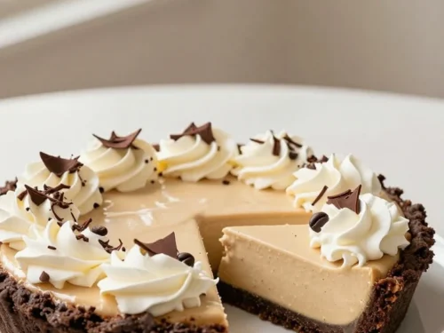 Café Con Leche Cream Pie Recipe with Chocolate Cookie Crust