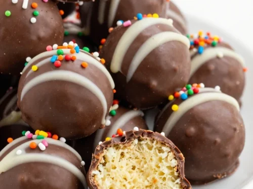 Easy Cake Balls Recipe with Boxed Cake Mix and Frosting