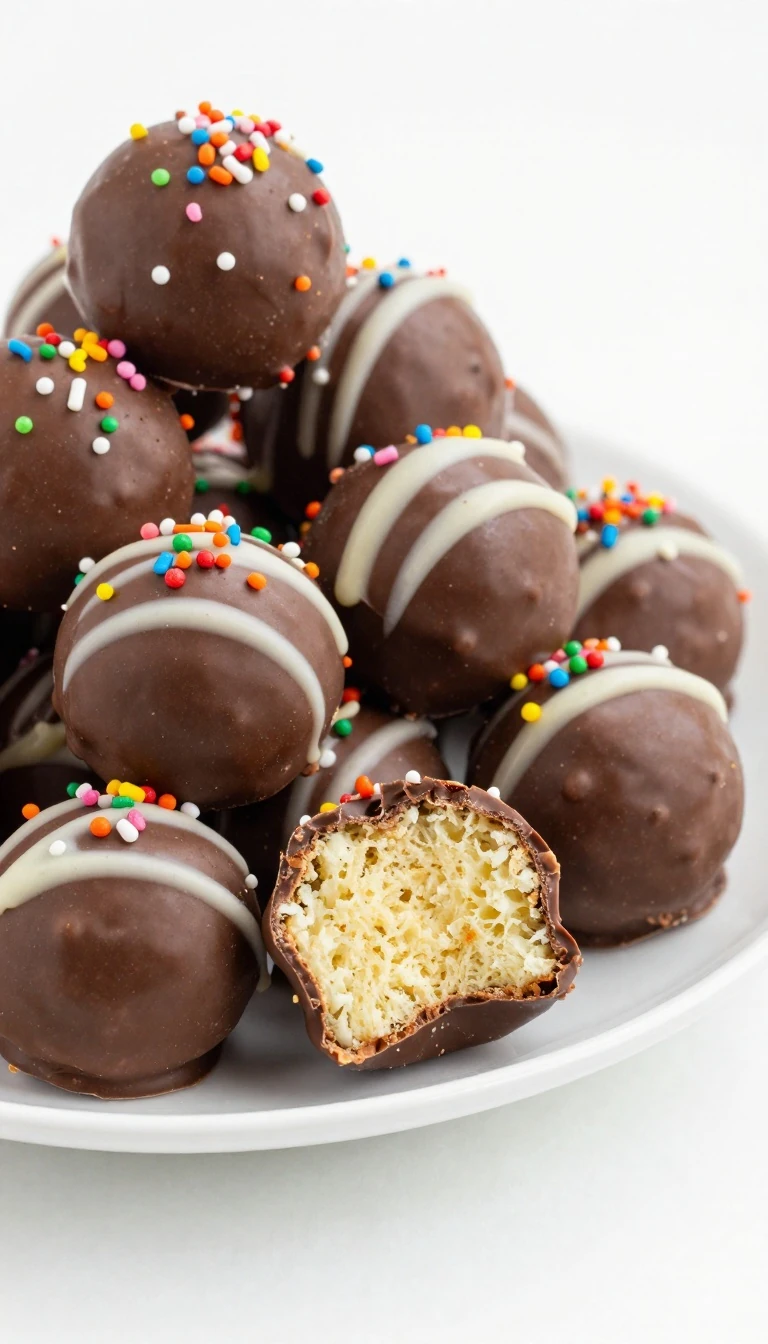 Easy Cake Balls Recipe with Boxed Cake Mix and Frosting