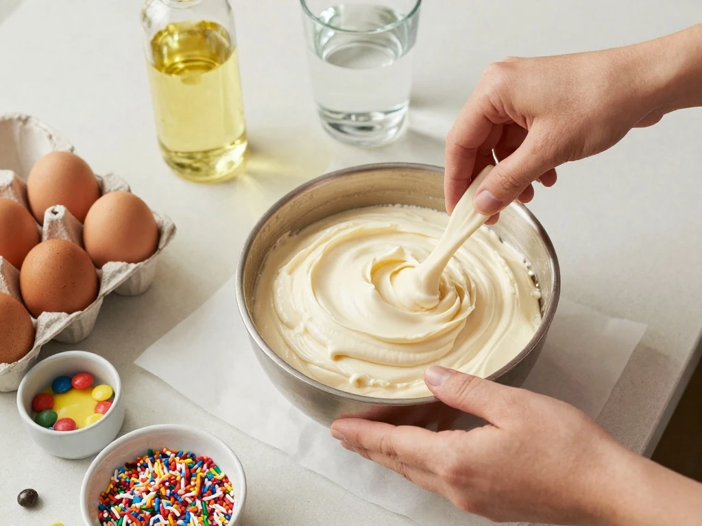 Ingredients for an easy cake balls recipe