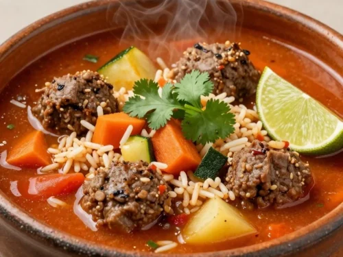 Caldo de Albondigas Recipe: Mexican Meatball Soup with Vegetables