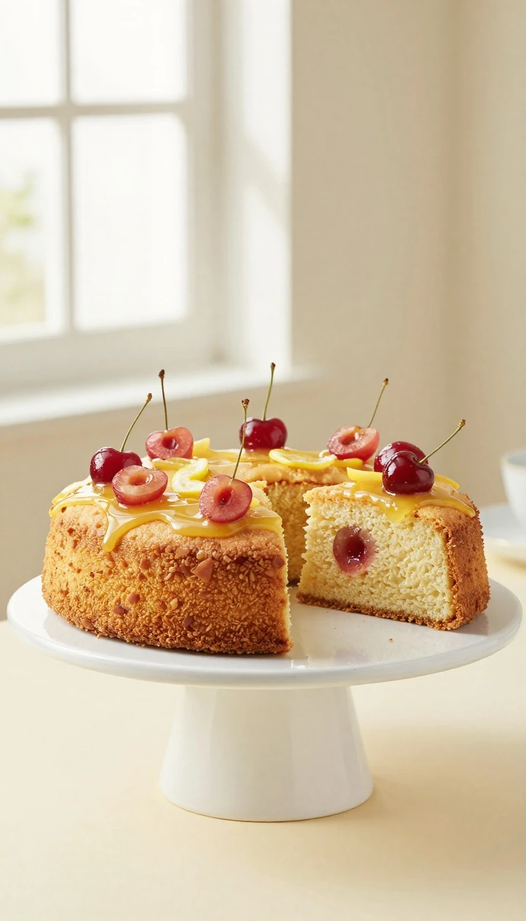 Easy Cherry Cake Recipe: A Classic British Bake with Glacé Cherries