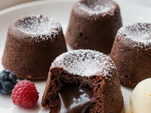 Easy Choco Lava Cake Recipe with a Gooey Molten Center Easy Choco Lava Cake Recipe with a Gooey Molten Center