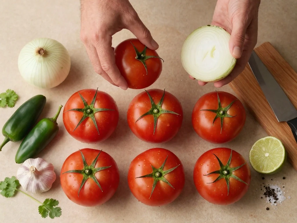Ingredients for Chris' Mexican Salsa