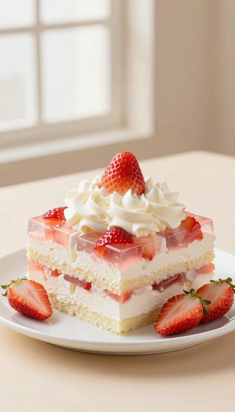 Cloud Cake Recipe: Easy Strawberry Angel Food Dessert