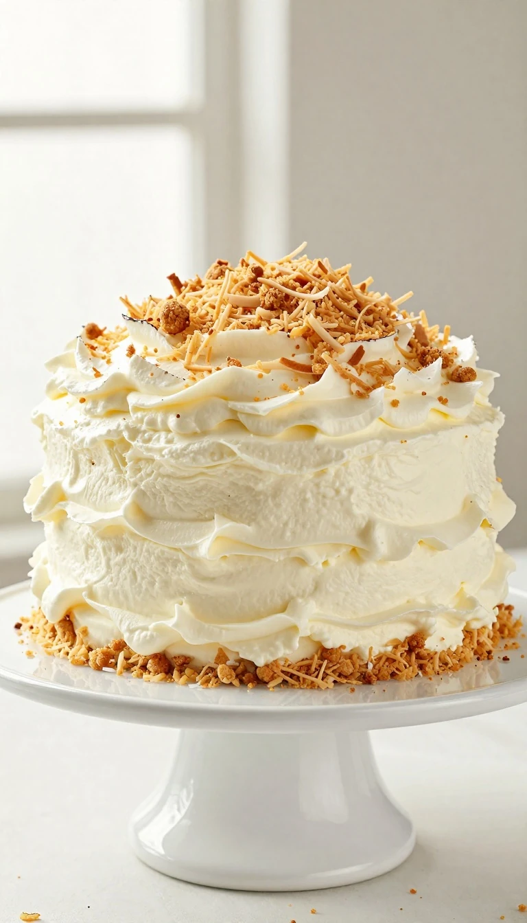 Easy Coconut Cloud Cake Recipe: Light, Fluffy, and Toasted with Coconut