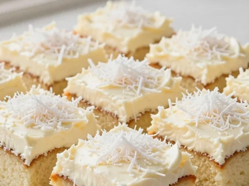 Easy Coconut Cake Recipe with Cream Cheese Frosting