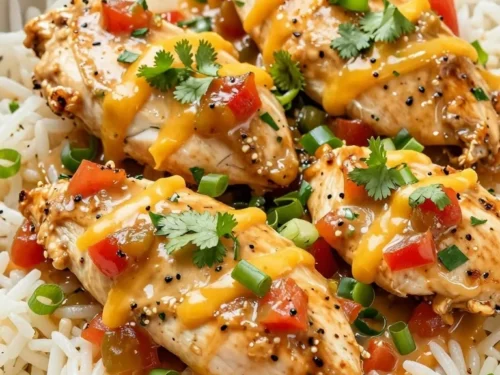 Easy Creamy Salsa Chicken Recipe with Taco Seasoning