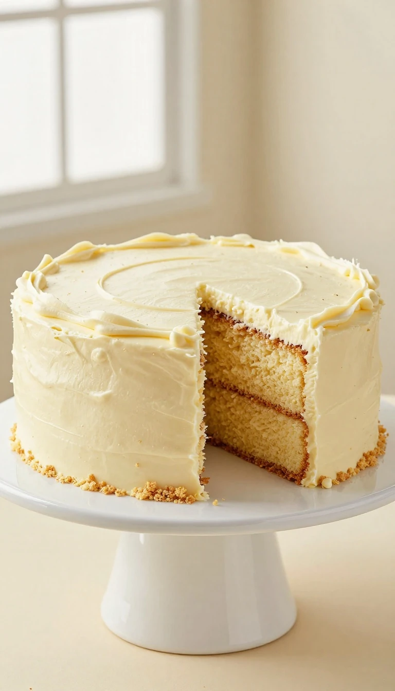 Easy Fluffy Vanilla Cake Recipe for a Soft, Moist Crumb