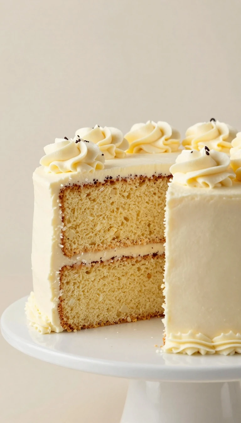 Foolproof Vanilla Cake Recipe: Light, Tender, and Easy to Make