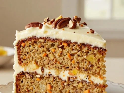 Grandma's Southern Carrot Cake Recipe with Pecans and Cream Cheese Frosting