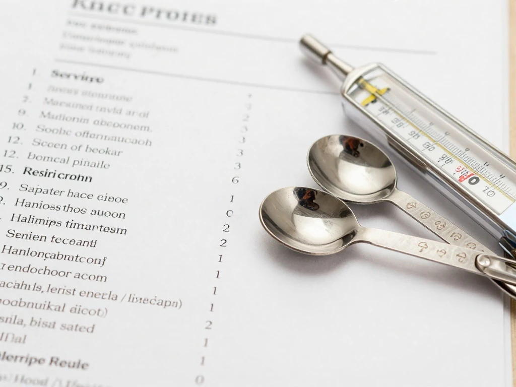 Verifying recipe measurements, timing, servings, and temperature