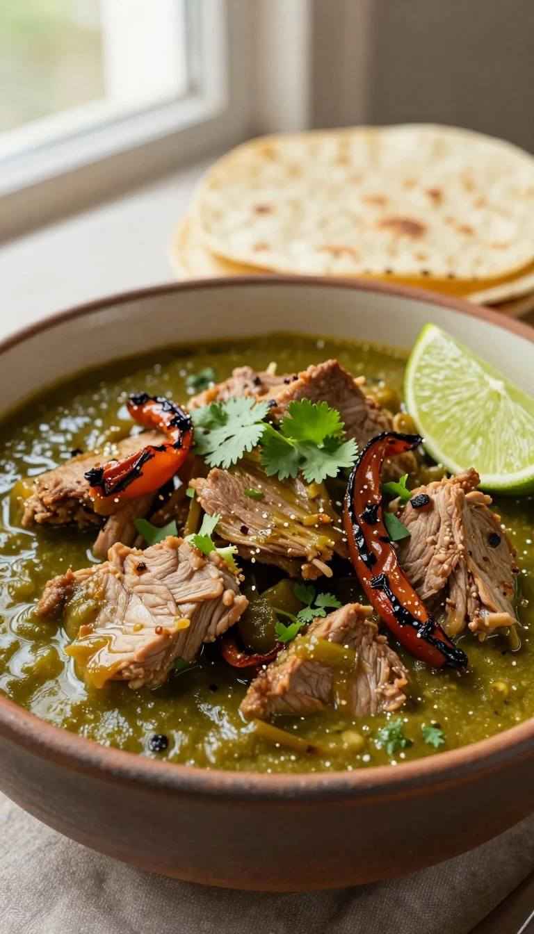 Green Chili Pork Recipe: Tender Chile Verde with Roasted Green Chiles