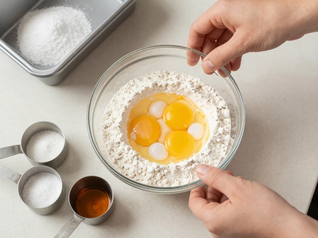 Ingredients for easy Heavenly Angel Food Cake