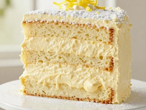 Heavenly Italian Lemon Cream Cake Recipe