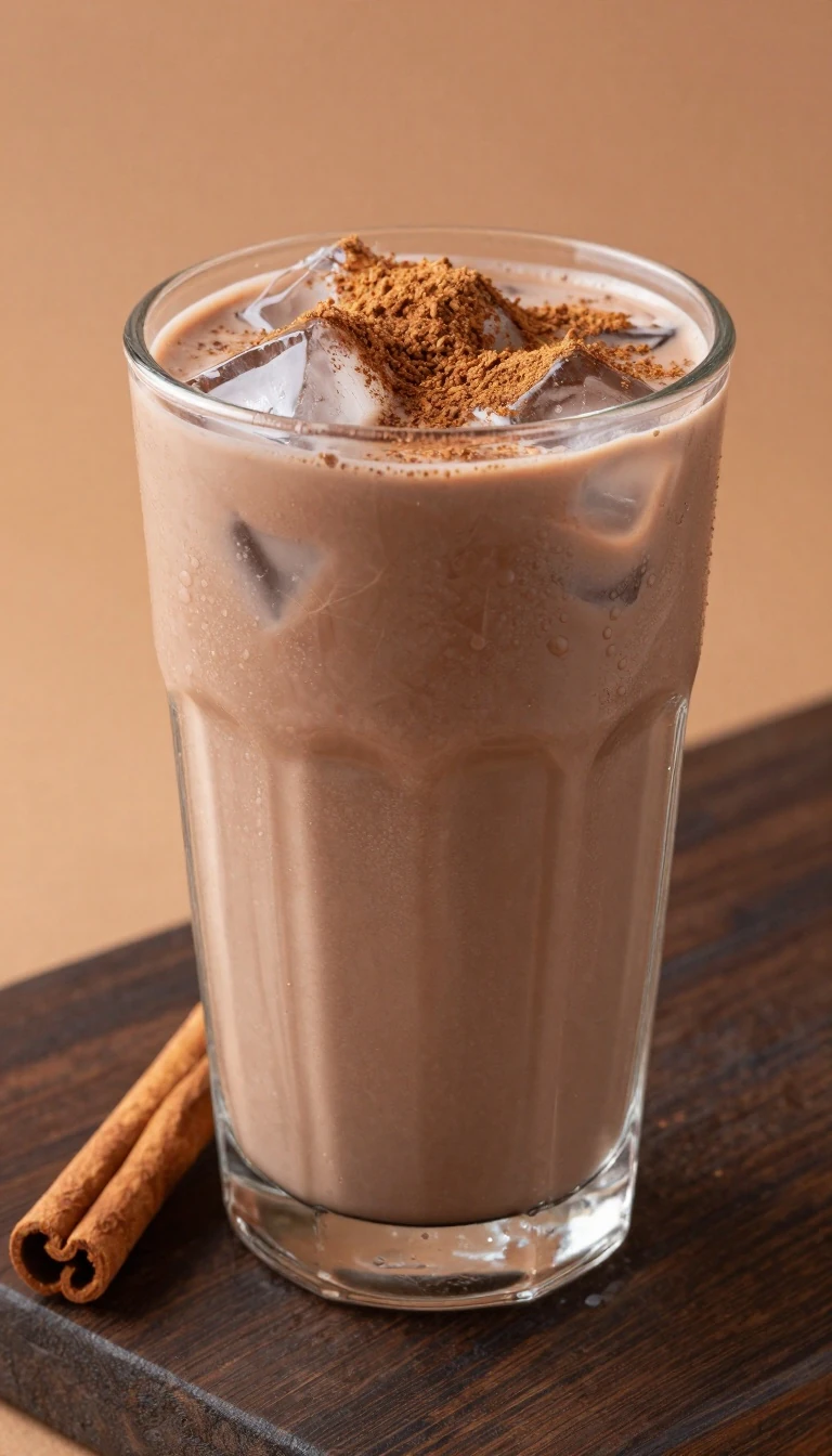 Iced Mexican Chocolate Recipe with Cinnamon and a Hint of Spice