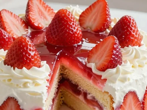 Easy Jello Cake Recipe: Strawberry Poke Cake for a Crowd