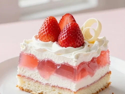 Easy Jello Poke Cake Recipe with Whipped Topping