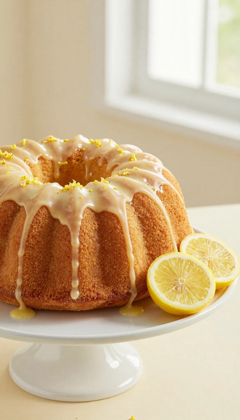 Easy Lemon Bundt Cake Recipe with Fresh Lemon Glaze