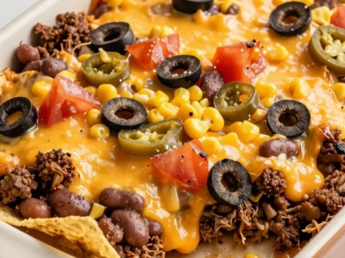 Easy Mexican Casserole Recipe with Ground Beef, Corn, and Cheddar