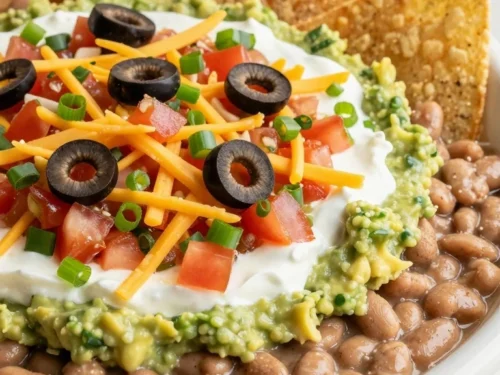 Easy Mexican Dip Recipe: Classic Cold Seven-Layer Party Dip