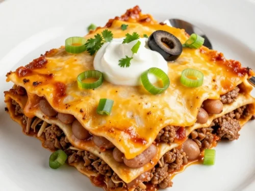 Easy Mexican Lasagna Recipe with Beef, Beans, and Cheesy Layers Easy Mexican Lasagna Recipe with Beef, Beans, and Cheesy Layers