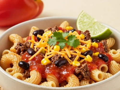 Mexican Macaroni and Beef: Easy One-Pan Cheesy Skillet Dinner