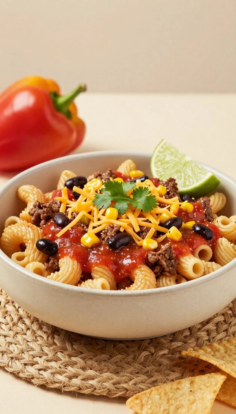 Mexican Macaroni and Beef: Easy One-Pan Cheesy Skillet Dinner
