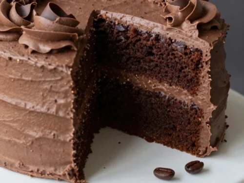 Easy Mocha Cake Recipe with Rich Chocolate Cake and Coffee Buttercream