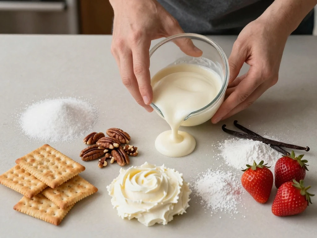 Ingredients for authentic Mexican mostachón cake
