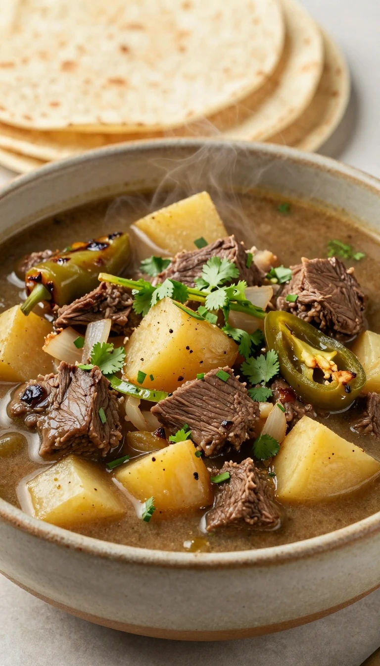 New Mexico Beef and Green Chile Stew Recipe