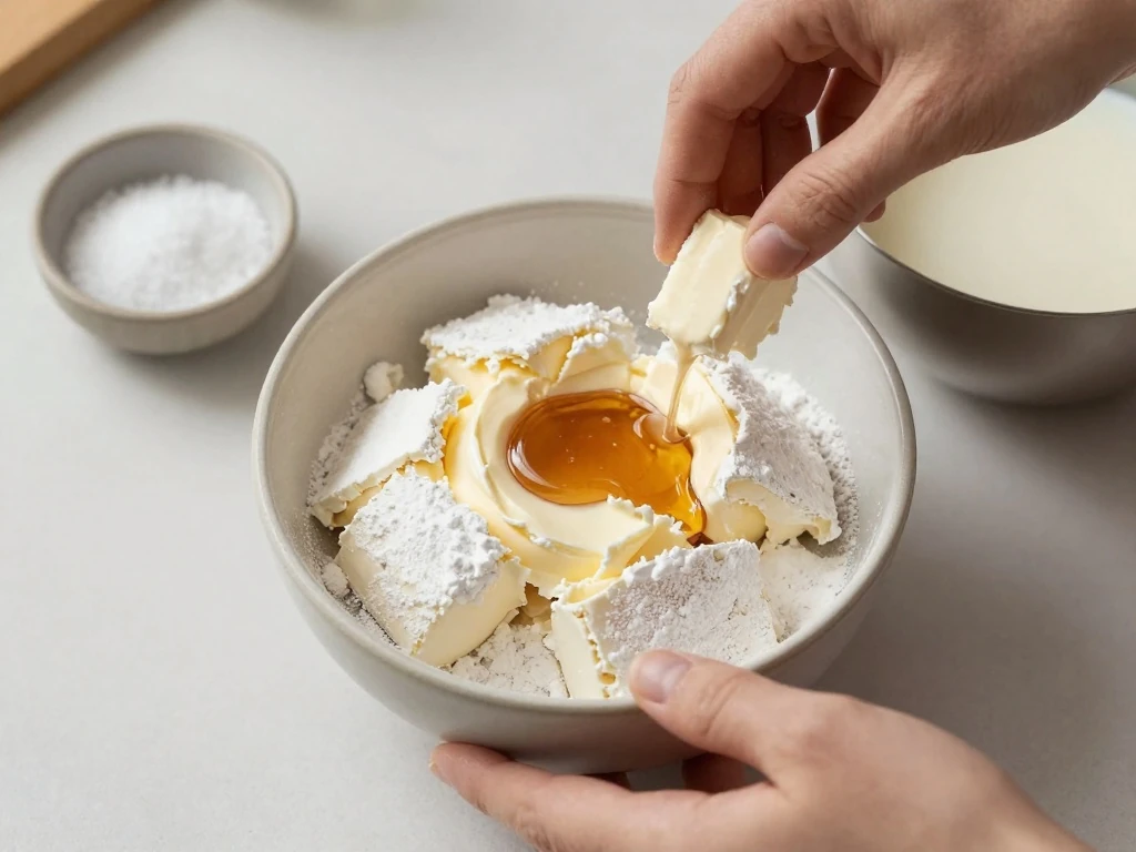 Ingredients for copycat Nothing Bundt Cake frosting