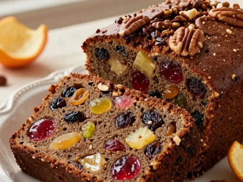Old Fashioned Fruit Cake Recipe with Brandy-Soaked Fruit and Nuts
