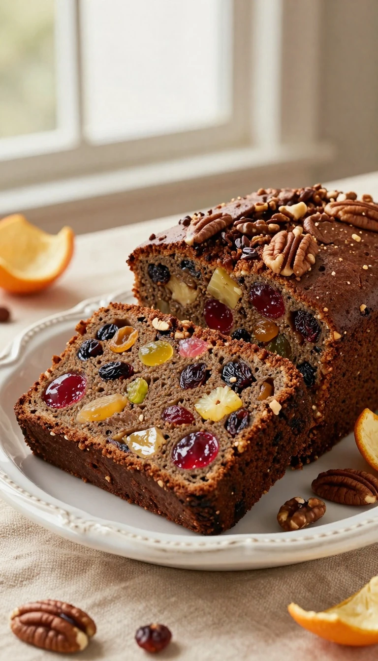 Old Fashioned Fruit Cake Recipe with Brandy-Soaked Fruit and Nuts