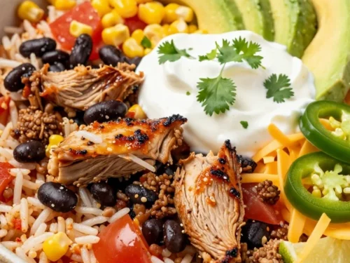 One-Pot Spicy Turkey Rice Taco Bowl Recipe