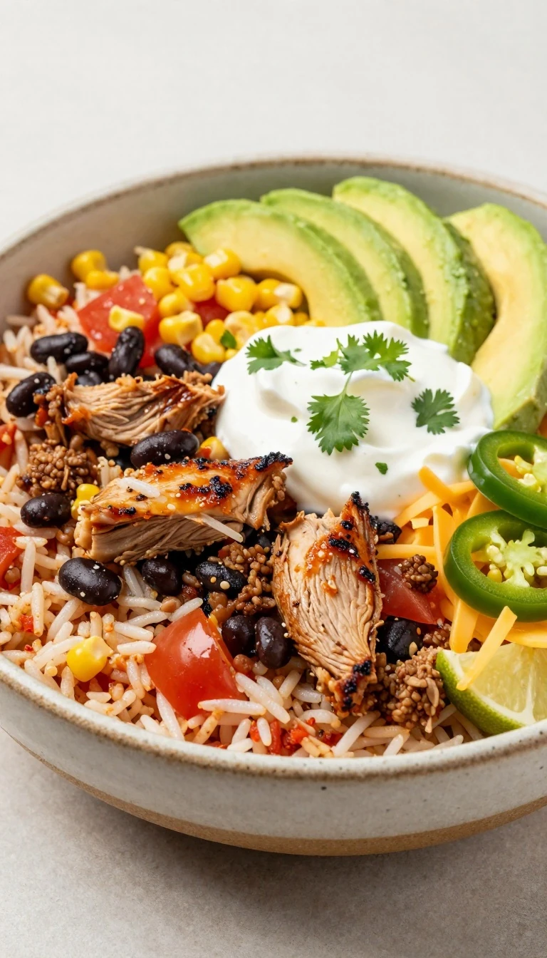 One-Pot Spicy Turkey Rice Taco Bowl Recipe