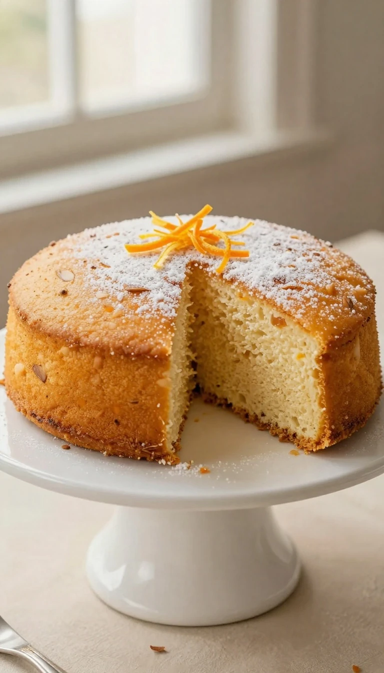 Moist Orange Cake Recipe with Whole Boiled Oranges and Almonds