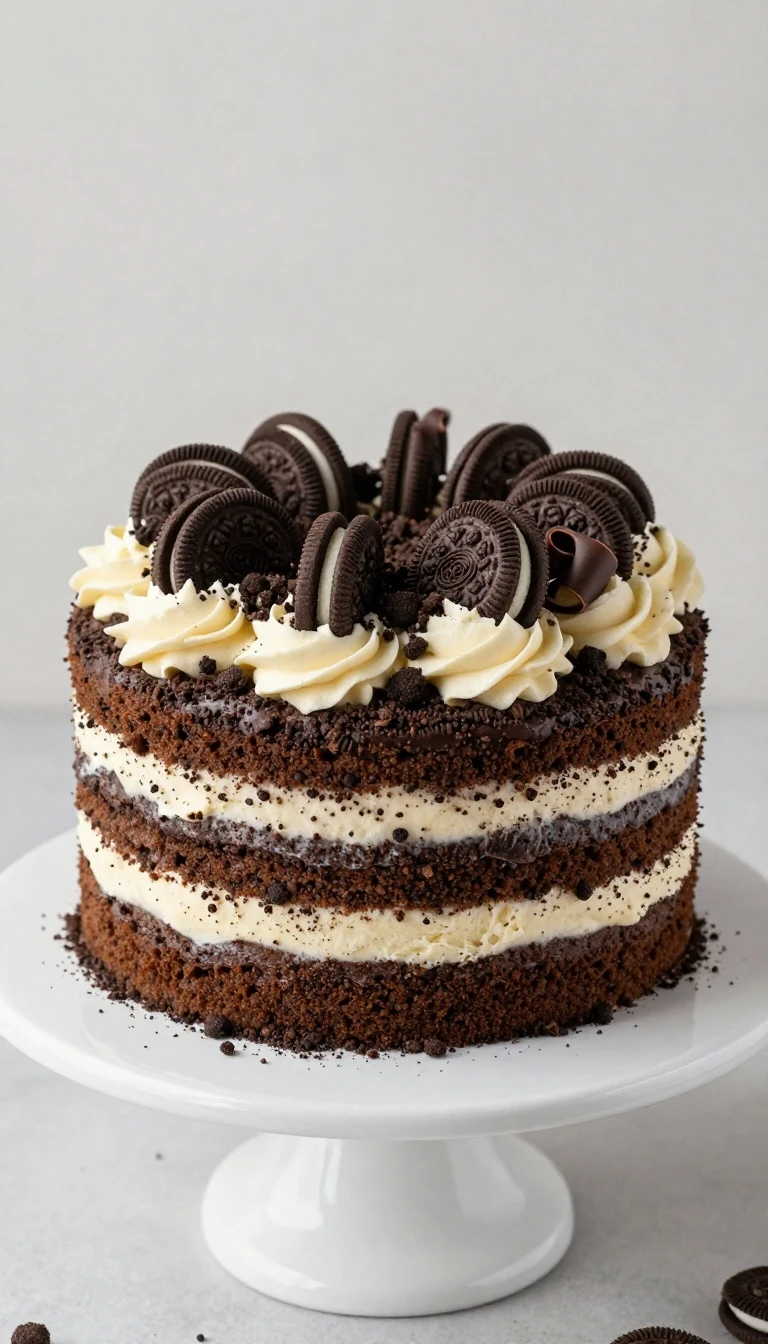 Best Oreo Cake Recipe: Moist Chocolate Cake with Oreo Buttercream
