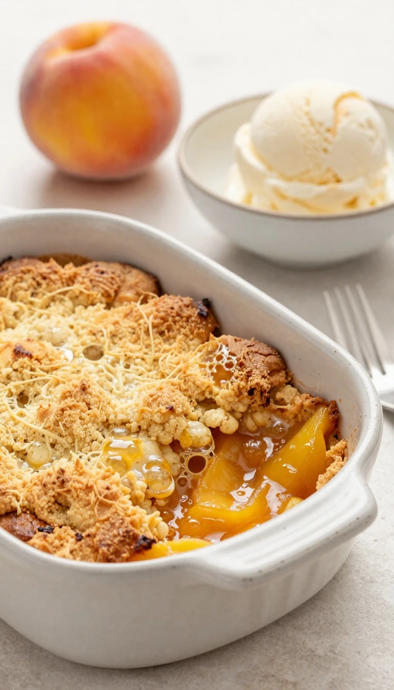 Easy Peach Cobbler Cake Mix Recipe