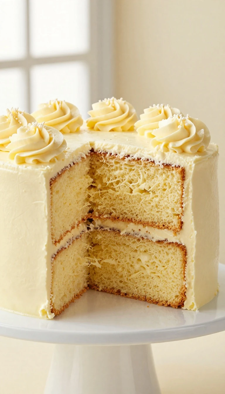 Perfect Vanilla Cake Recipe: Easy, Moist Two-Layer Sponge