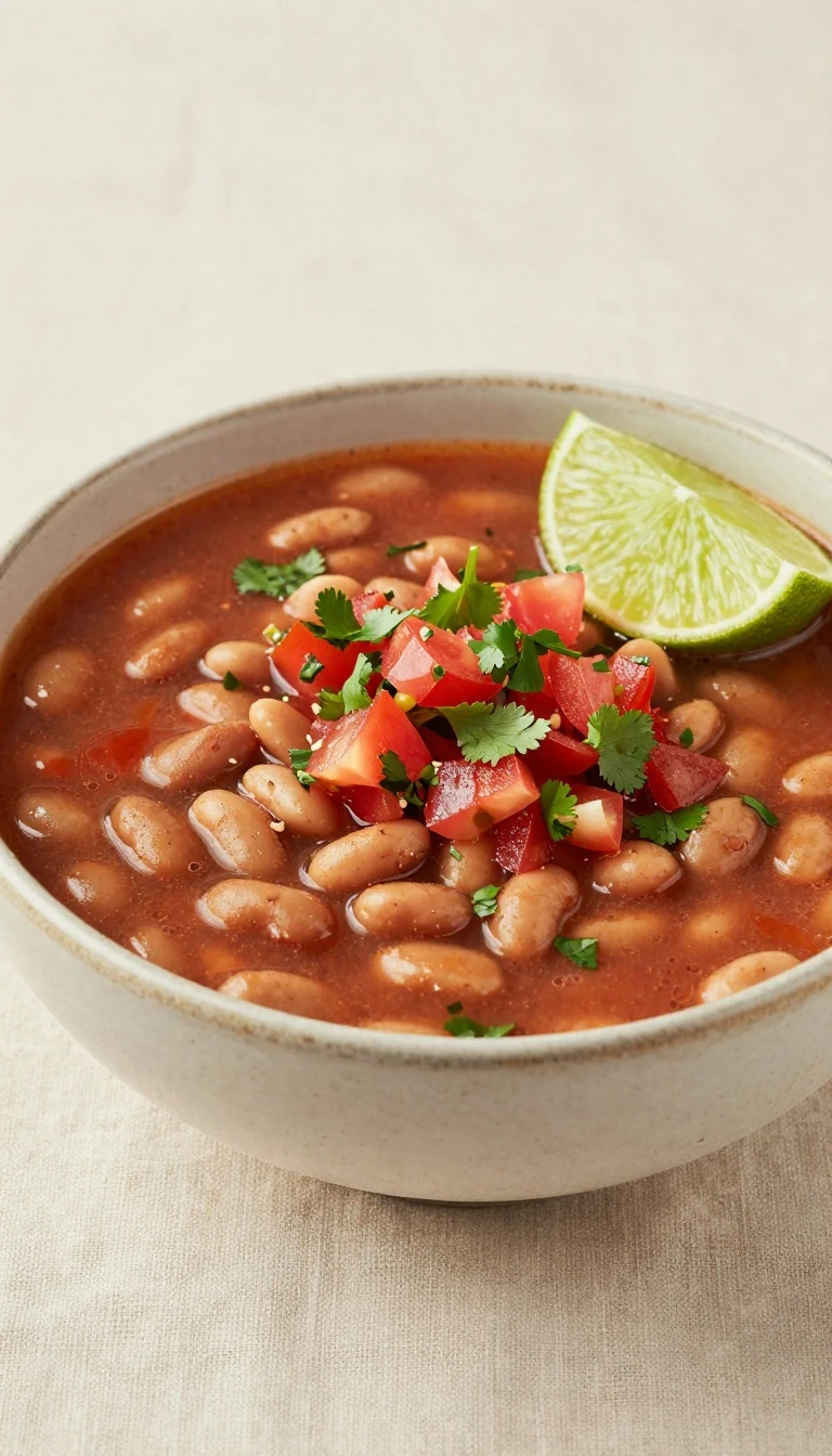 Pinto Bean Soup with Fresh Salsa: A Healthy, Flavorful 55-Minute Meal