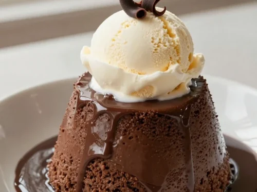 Chocolate Pudding Cake Recipe with Warm Fudge Sauce