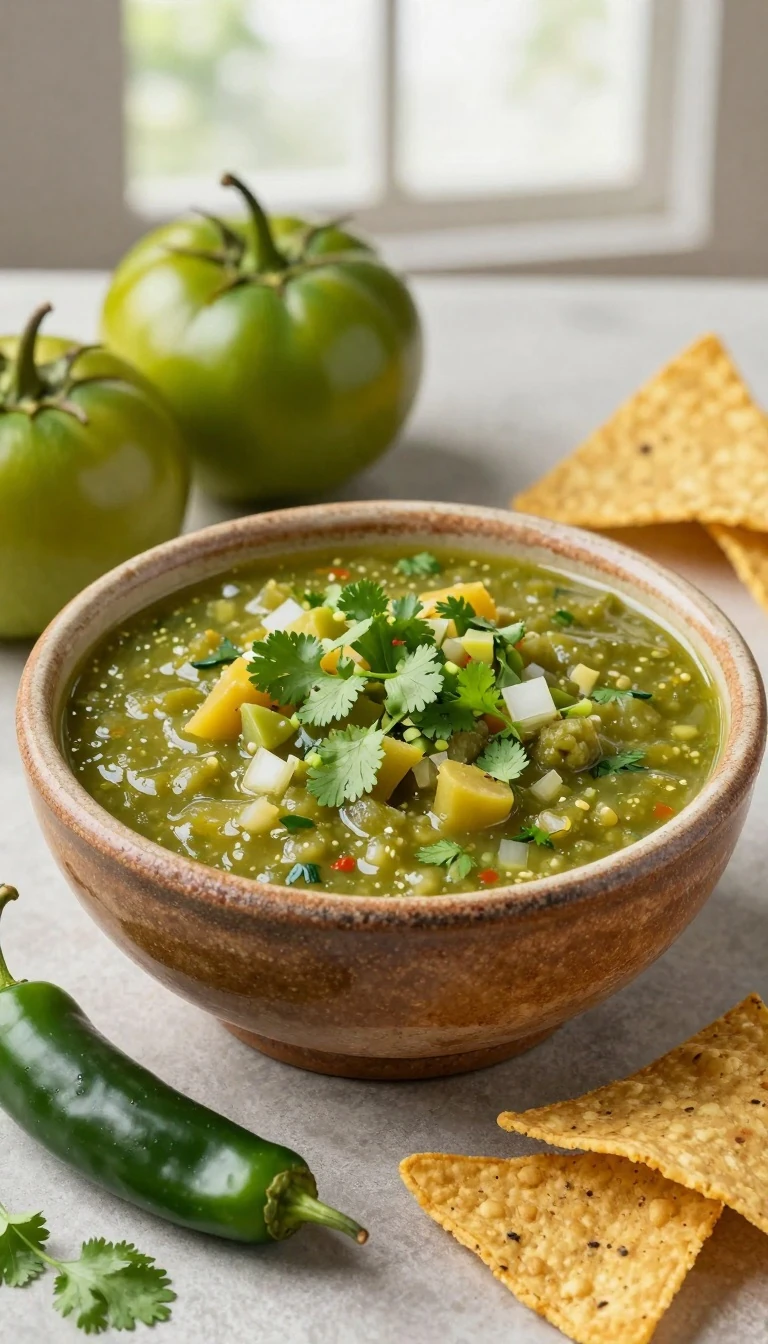 Authentic Mexican Salsa Verde Recipe with Tomatillos and Serrano Chiles