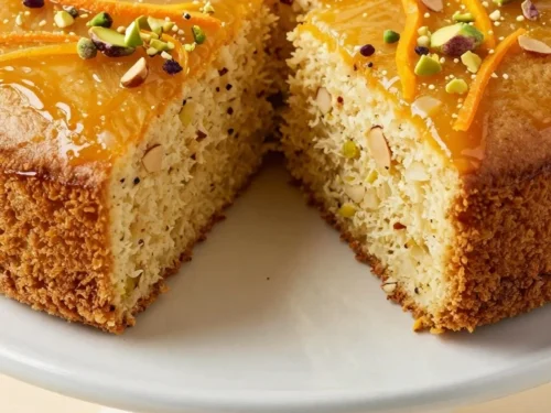 Semolina Cake Recipe with Orange Syrup