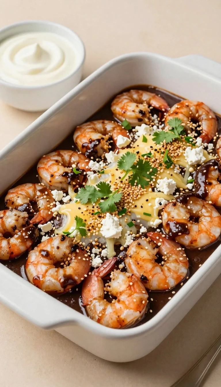 Shrimp Enchiladas with Mole sauce