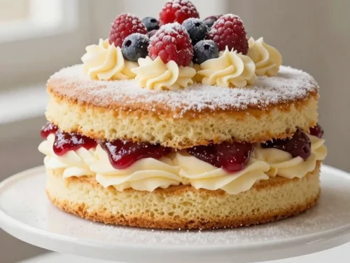Simple Cake Designs: Classic Victoria Sponge Cake with Easy Decoration