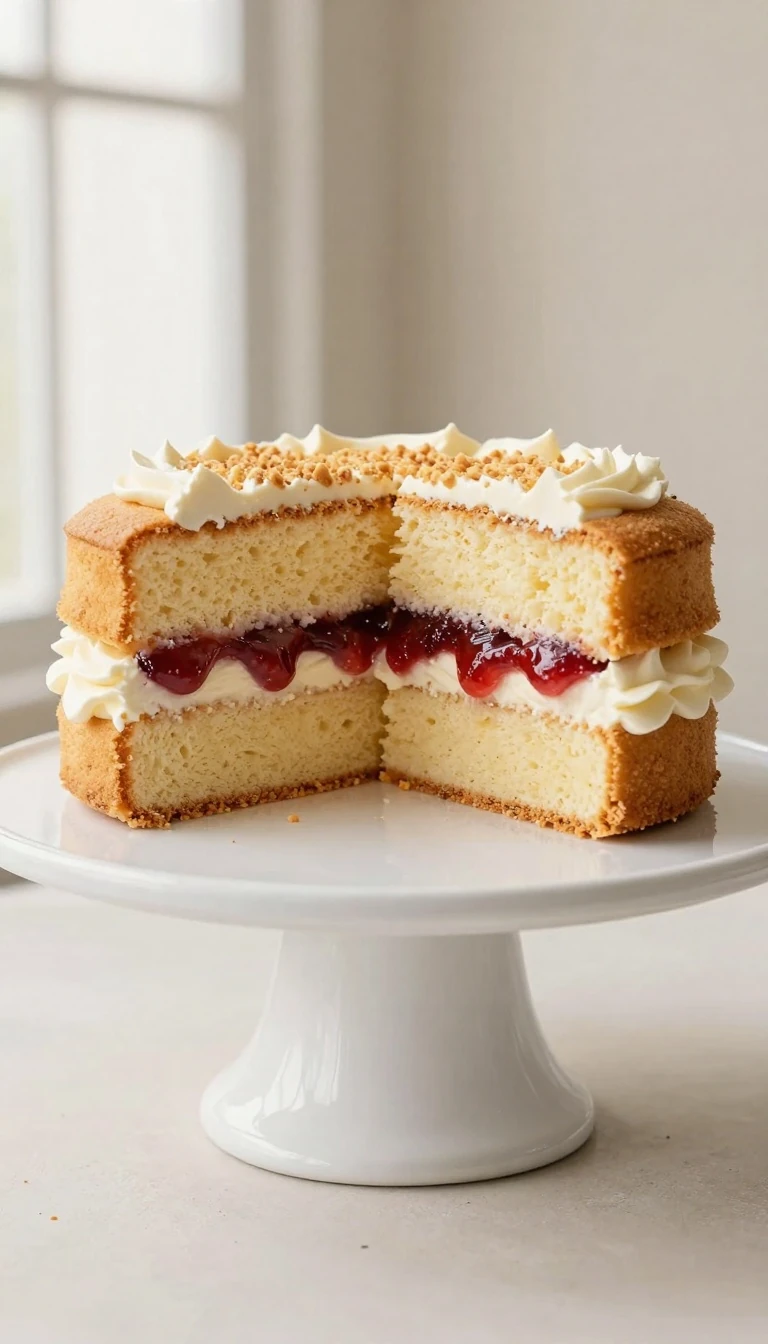 Simple 4-Ingredient Cake Recipe: Light, Buttery Victoria Sponge